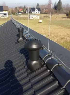 Zwód na kalenicy domu