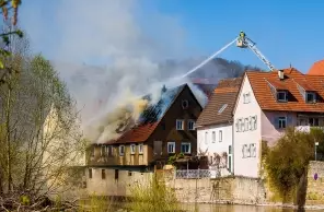 Wyładowanie i pożar obiektu